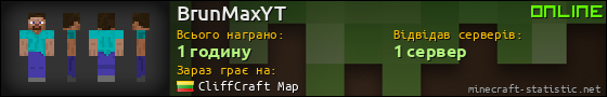 Юзербар 560x90 для BrunMaxYT