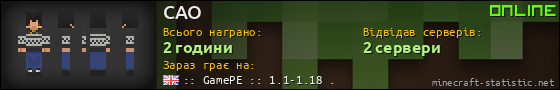 Юзербар 560x90 для CAO