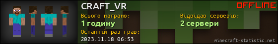 Юзербар 560x90 для CRAFT_VR