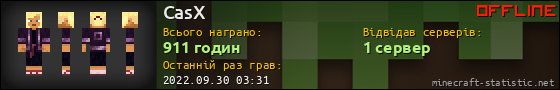 Юзербар 560x90 для CasX