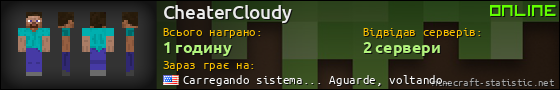 Юзербар 560x90 для CheaterCloudy