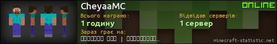 Юзербар 560x90 для CheyaaMC