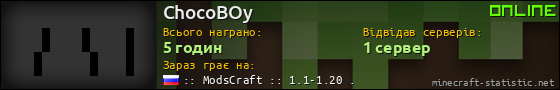 Юзербар 560x90 для ChocoBOy