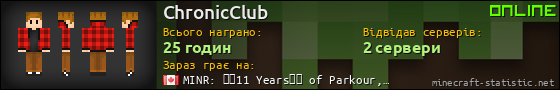 Юзербар 560x90 для ChronicClub