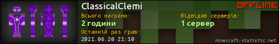 Юзербар 560x90 для ClassicalClemi