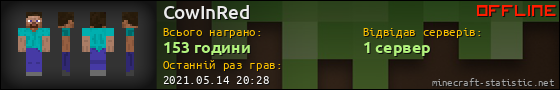 Юзербар 560x90 для CowInRed