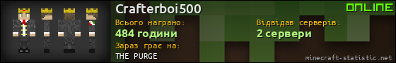 Юзербар 560x90 для Crafterboi500