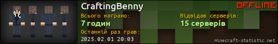 Юзербар 560x90 для CraftingBenny