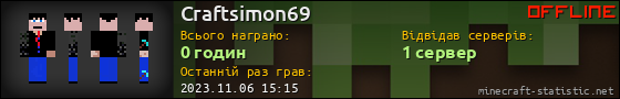 Юзербар 560x90 для Craftsimon69