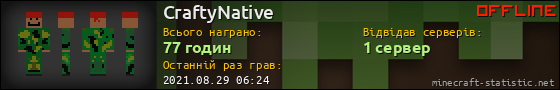 Юзербар 560x90 для CraftyNative