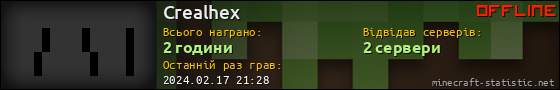 Юзербар 560x90 для Crealhex