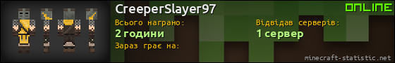 Юзербар 560x90 для CreeperSlayer97