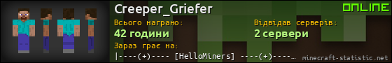 Юзербар 560x90 для Creeper_Griefer