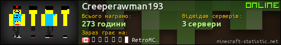 Юзербар 560x90 для Creeperawman193