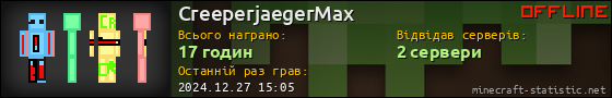 Юзербар 560x90 для CreeperjaegerMax