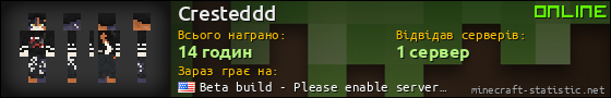 Юзербар 560x90 для Cresteddd