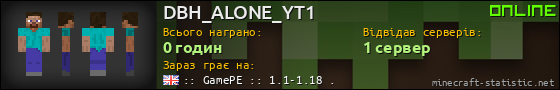 Юзербар 560x90 для DBH_ALONE_YT1