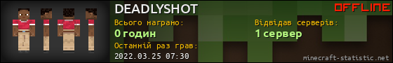 Юзербар 560x90 для DEADLYSHOT