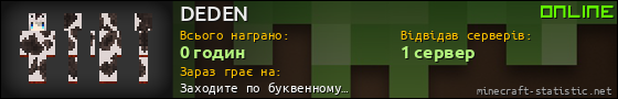 Юзербар 560x90 для DEDEN