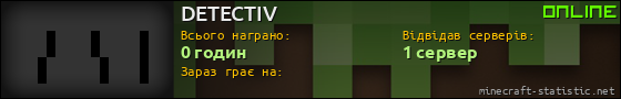 Юзербар 560x90 для DETECTIV