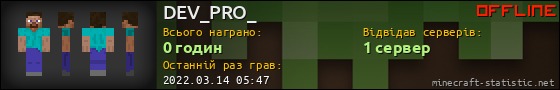 Юзербар 560x90 для DEV_PRO_