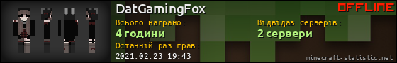 Юзербар 560x90 для DatGamingFox