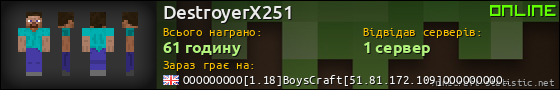 Юзербар 560x90 для DestroyerX251