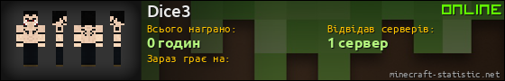 Юзербар 560x90 для Dice3