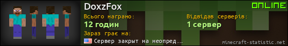 Юзербар 560x90 для DoxzFox