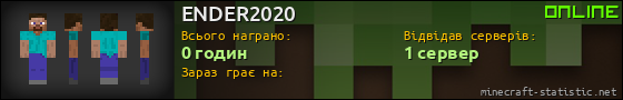 Юзербар 560x90 для ENDER2020