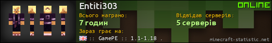 Юзербар 560x90 для Entiti303