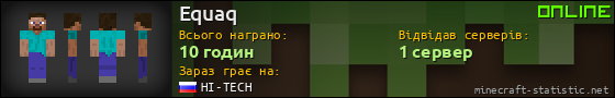 Юзербар 560x90 для Equaq
