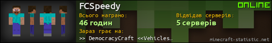 Юзербар 560x90 для FCSpeedy
