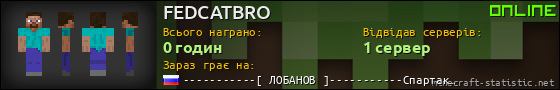Юзербар 560x90 для FEDCATBRO