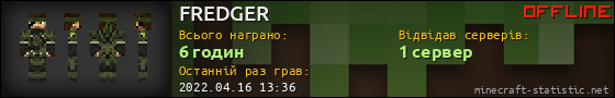 Юзербар 560x90 для FREDGER