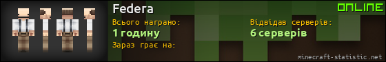 Юзербар 560x90 для Federa