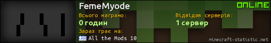 Юзербар 560x90 для FemeMyode