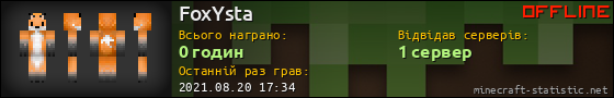 Юзербар 560x90 для FoxYsta