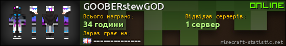 Юзербар 560x90 для GOOBERstewGOD