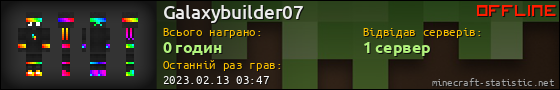 Юзербар 560x90 для Galaxybuilder07