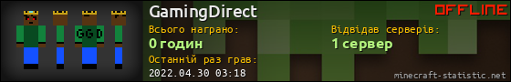 Юзербар 560x90 для GamingDirect