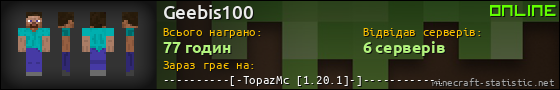 Юзербар 560x90 для Geebis100