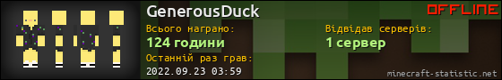 Юзербар 560x90 для GenerousDuck