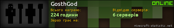 Юзербар 560x90 для GosthGod