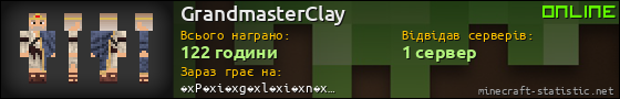 Юзербар 560x90 для GrandmasterClay