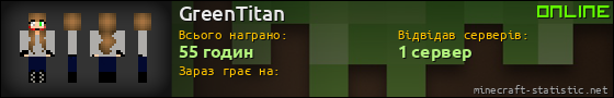 Юзербар 560x90 для GreenTitan