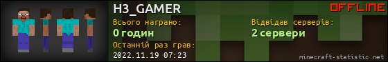 Юзербар 560x90 для H3_GAMER