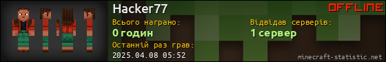 Юзербар 560x90 для Hacker77