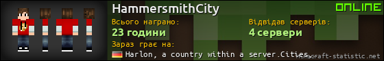 Юзербар 560x90 для HammersmithCity