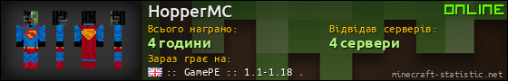 Юзербар 560x90 для HopperMC